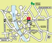 Innenstädtisches Hotel Budapest - Stadtplan der Umgebung - Hotel Ibis City- 3 Sterne Zentrum Hotel Ibis Budapest City